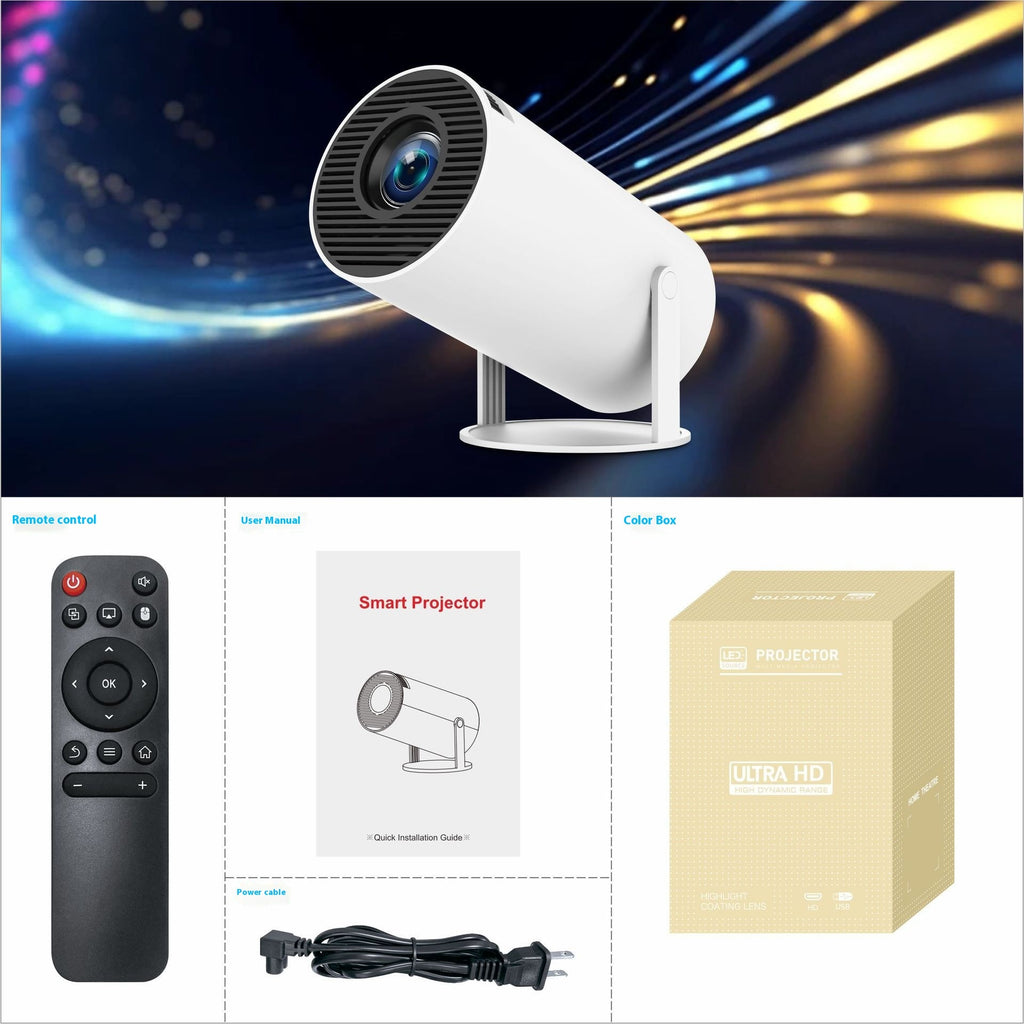 Portable Mini Projector Package with Remote and Accessories