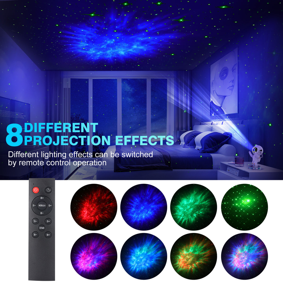 Galaxy projector for kids bedroom