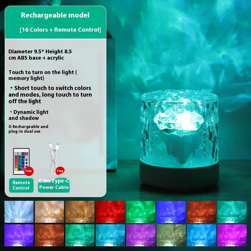 Rechargeable Crystal Bedside Lamp