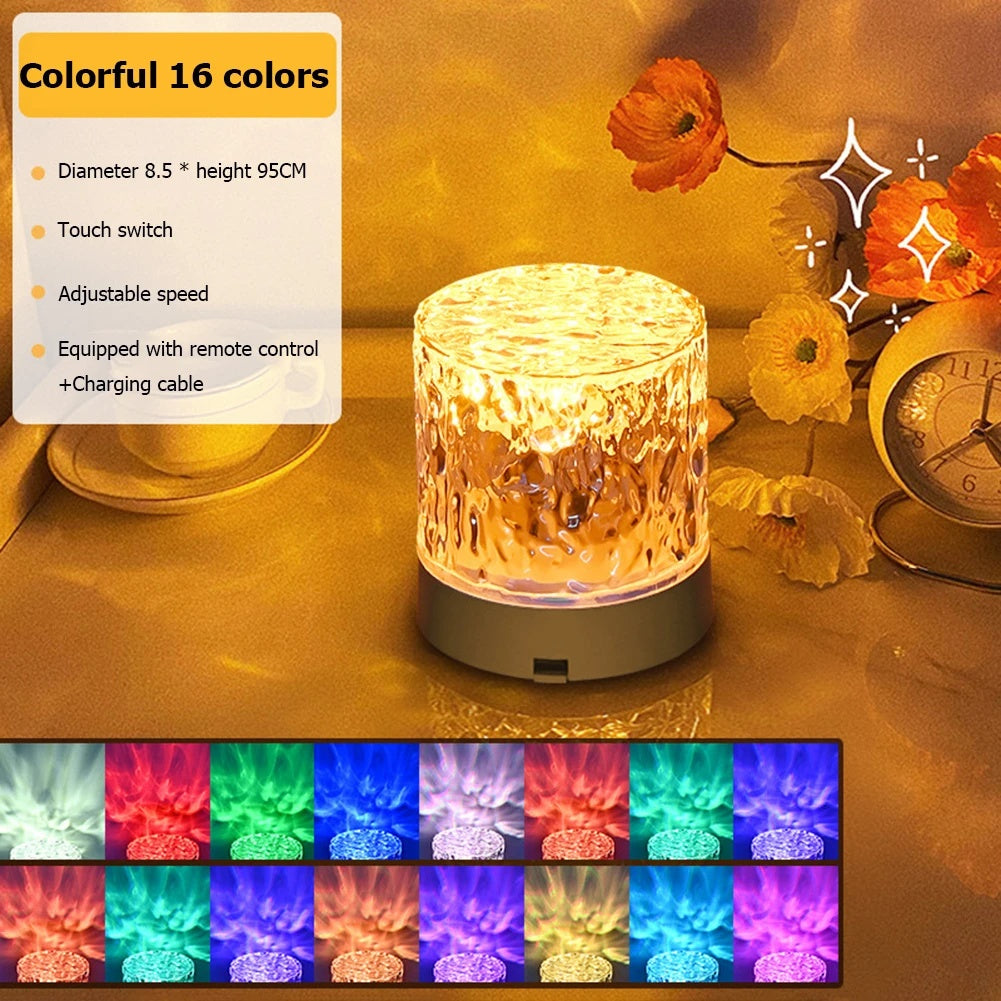 Crystal Water Ripple Projector Lamp