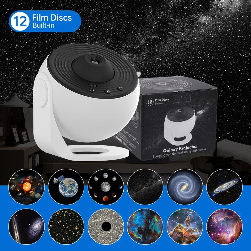 Galaxy projector with 13 projection films