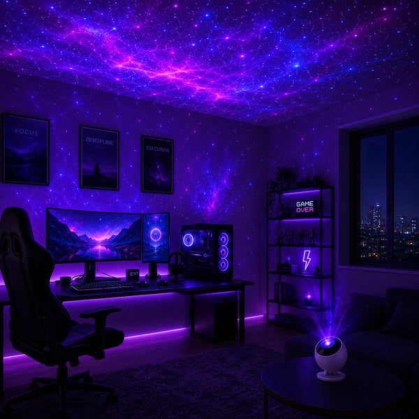 RGB ambient lighting for gaming room setup